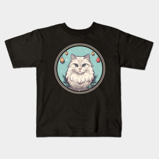 Siberian Cat Xmas Ornament, Love Cats Kids T-Shirt